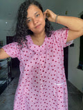 Mixed heart Maroon