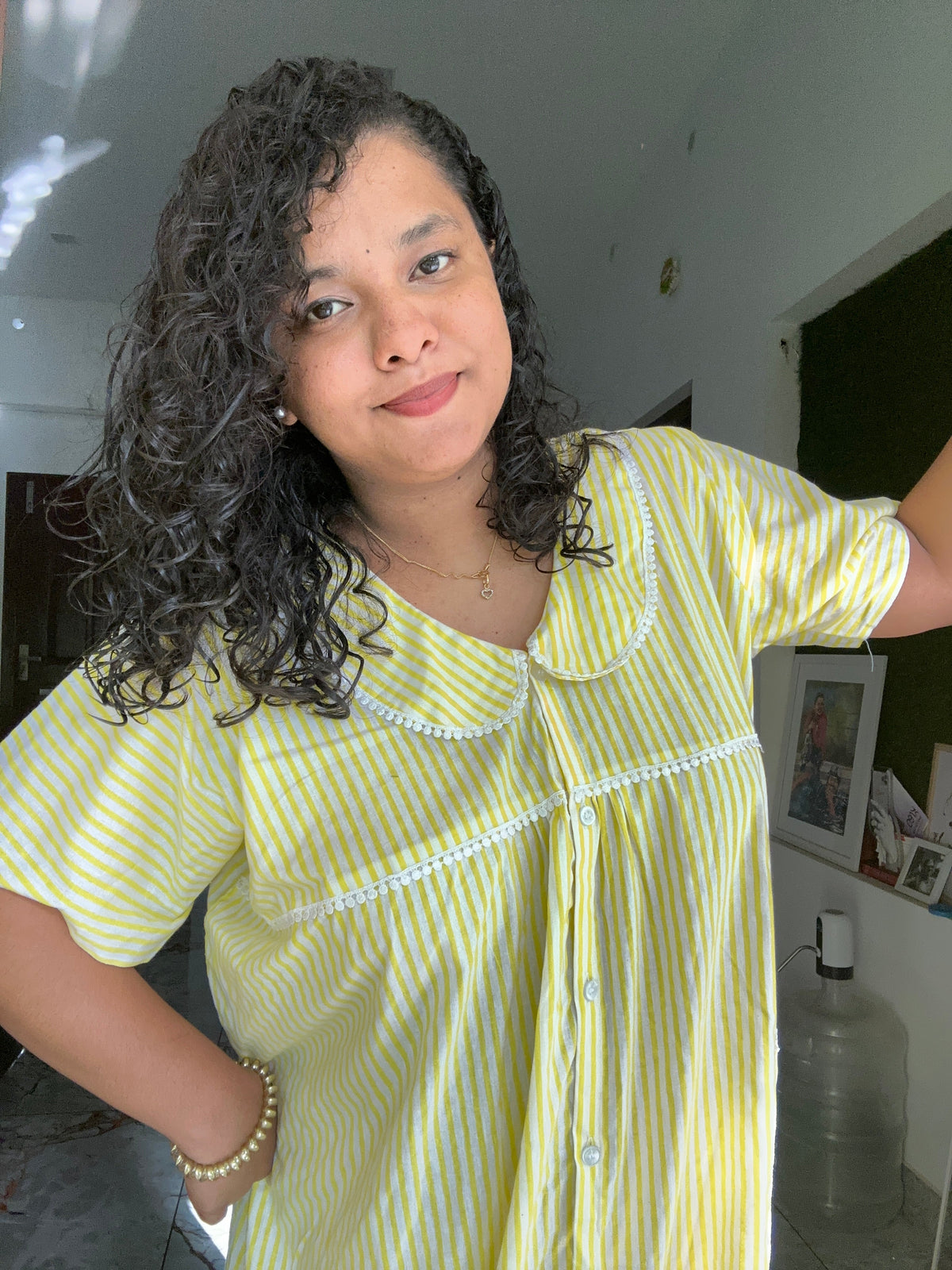 Yellow Full Button Nua Momma
