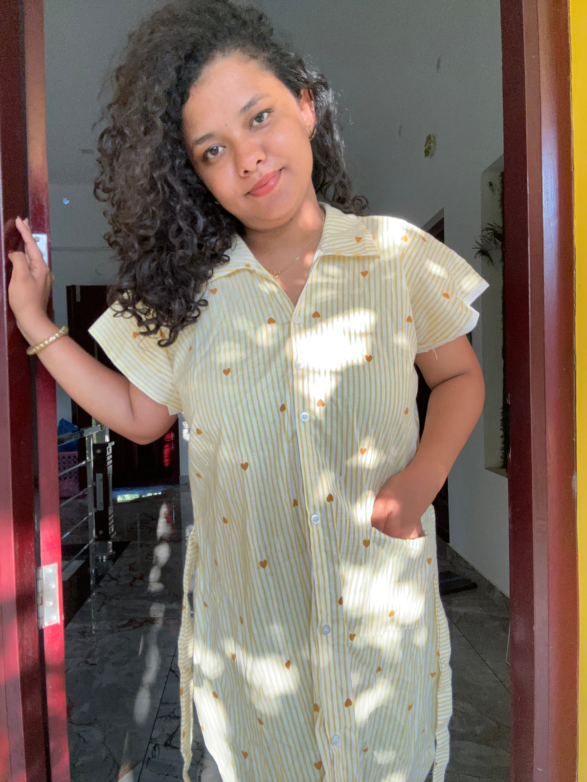 Biscuit heart yellow
