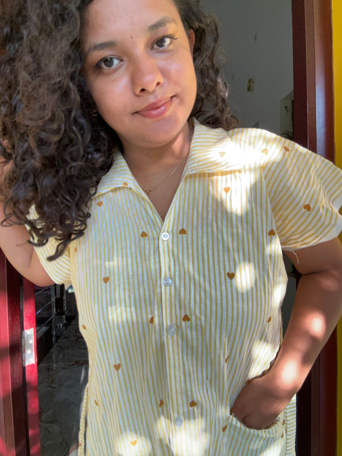 Biscuit heart yellow