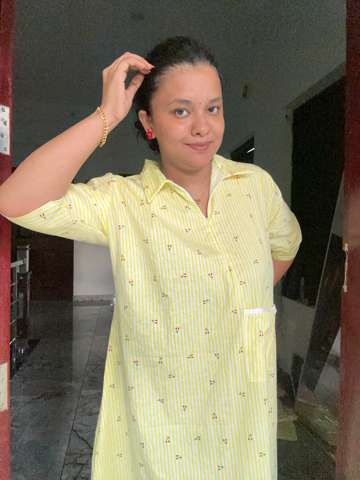 Cherry yellow elbow 💛