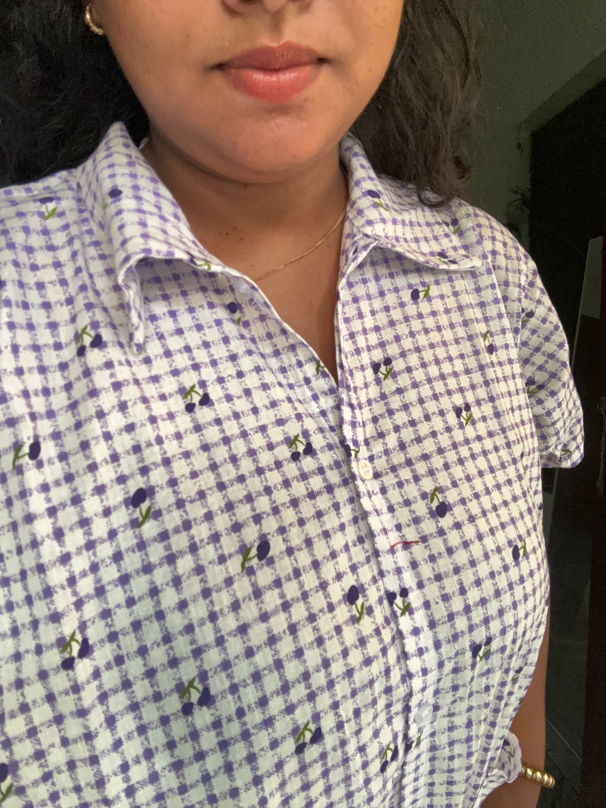 Cherry check Violet