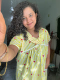 Yellow heart Button Nua Momma