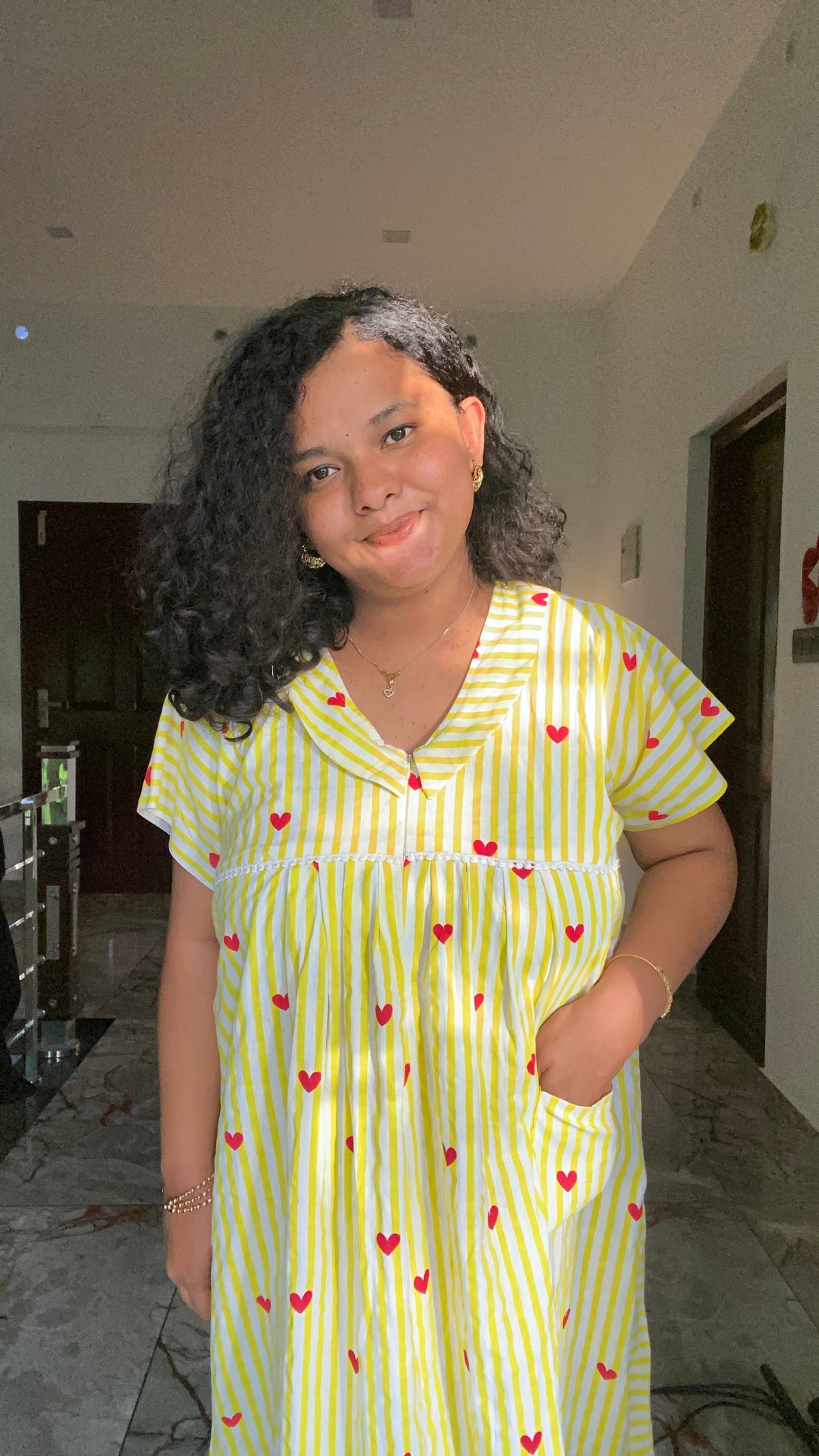Yellow Heart Nua Momma