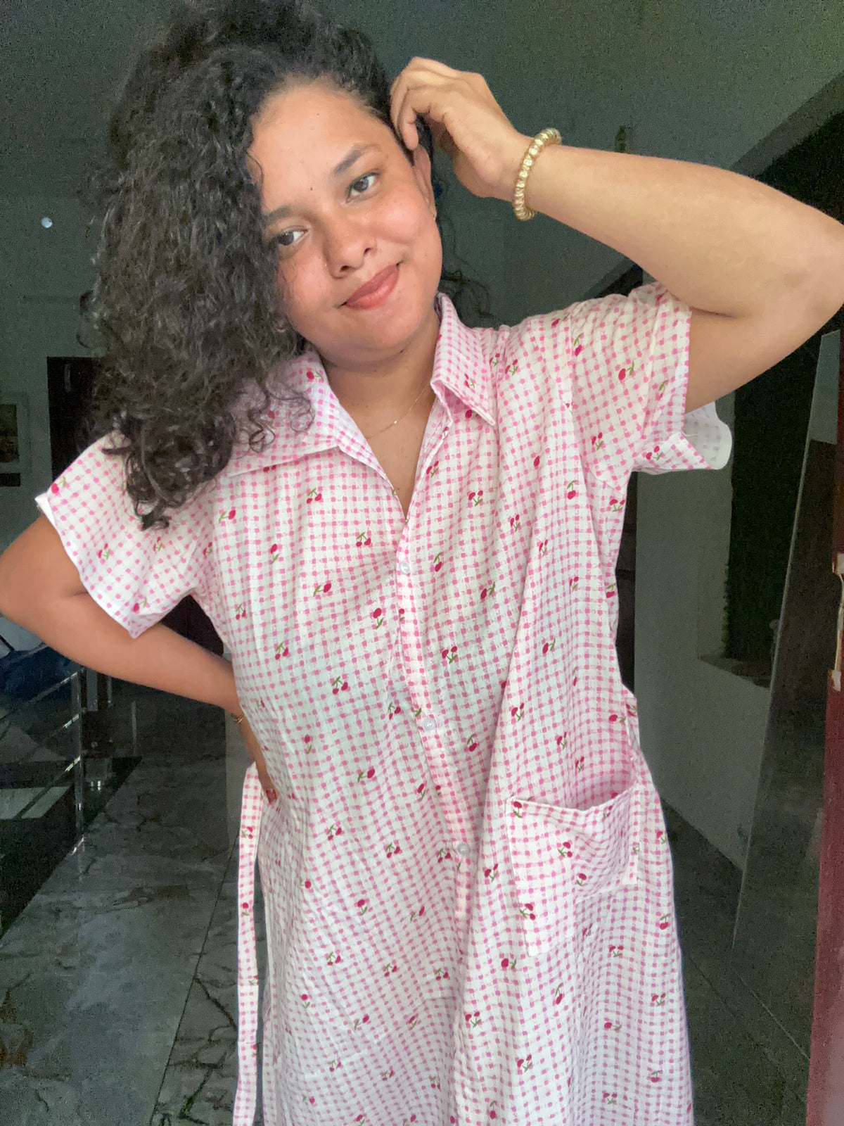 Cherry check PINK